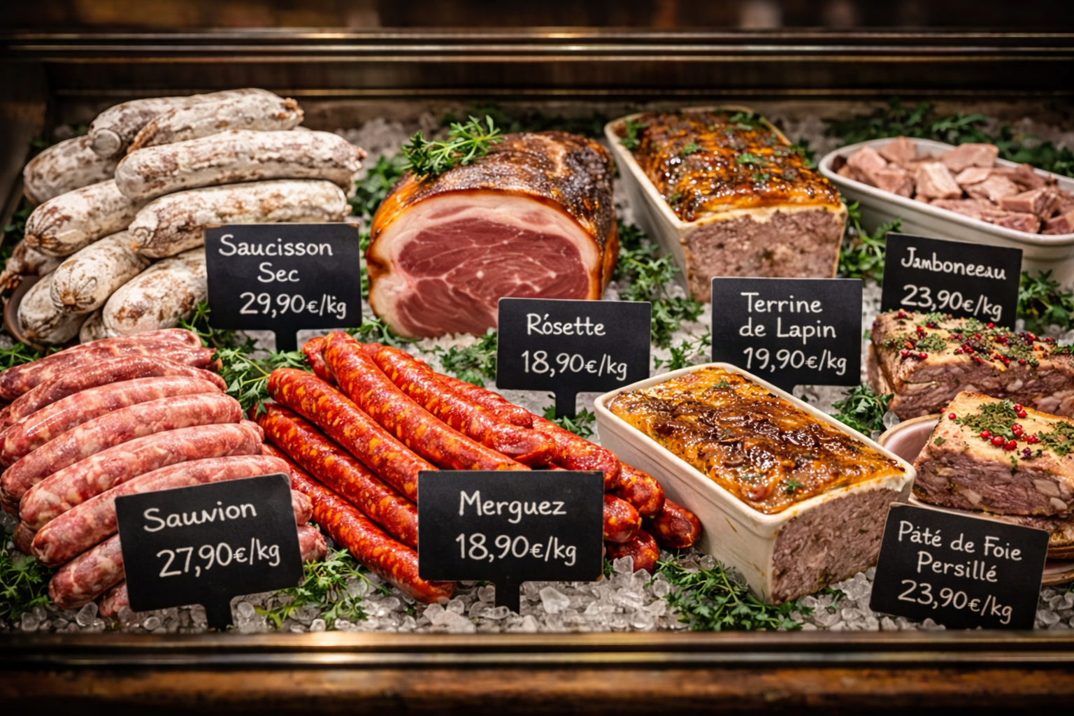 Vitrine charcuterie